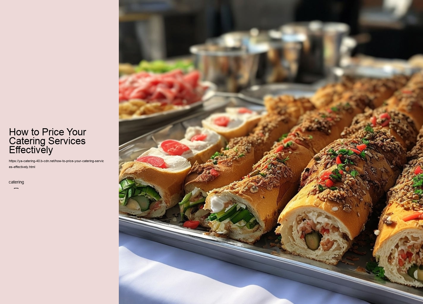 How to Price Your Catering Services Effectively